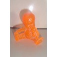 FIGURINE VINTAGE 80'S LES BABIES COLOR TRANSLUCIDE ORANGE N°157 (4x4cm)