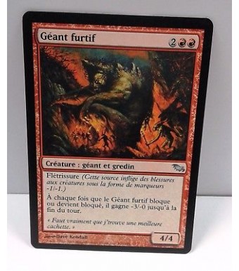 carte magic the gathering - geant furtif - vf sombrelande unco 