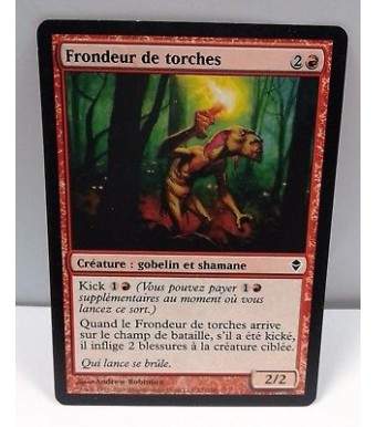 carte magic the gathering mtg - frondeur de torches - zendikar