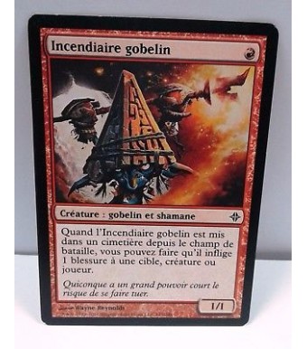 carte magic the gathering mtg - incendiaire gobelin - l'ascension des eldrazi
