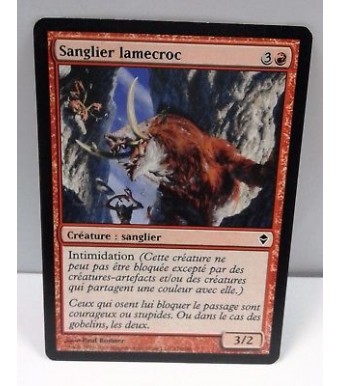carte magic the gathering mtg - sanglier lamecroc - magic 2013 