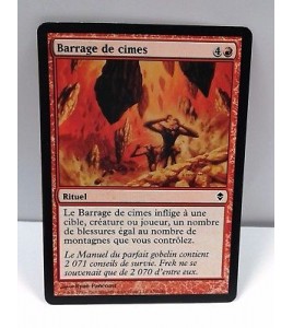 MTG Magic  Barrage de cimes Spire Barrage Zendikar 
