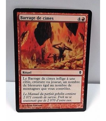 MTG Magic  Barrage de cimes Spire Barrage Zendikar 