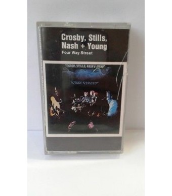 RARE Crosby Stills Nash & Young Four Way Street Original UK Cassette Folk  Rock