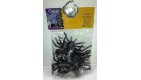 Lot de 8 araignées noires , taille 6 cm spider neuves 