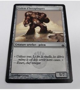 Golem d'hexaplaques Mirrodin Assiégé n°109 Foil (Français) MTG Magic NM 