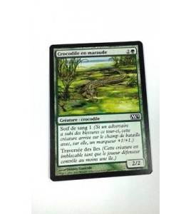 Carte MAGIC MTG - Crocodile en maraude - Lurking croco - Magic 2012 - VF - Occ