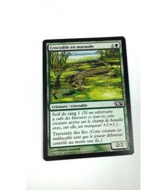 Carte MAGIC MTG - Crocodile en maraude - Lurking croco - Magic 2012 - VF - Occ
