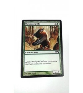 Carte MAGIC MTG - Ours runegriffe - Runeclaw bear - Magic 2012 - VF -  Occ