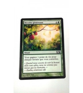Carte MAGIC MTG - Récolte généreuse - Bountiful harv - Magic 2012 - VF - Occ