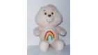 PELUCHE VINTAGE 80'S PELUCHE BISOUNOURS ROSE CARE BEARS GROS FARCEUR CHEER BEAR 