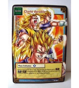Carte Dragon Ball Z Clarté durable D-401