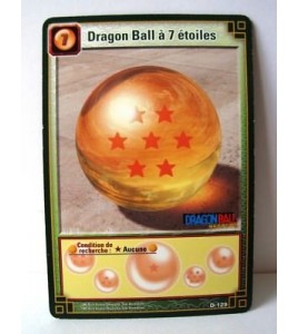 Dragon Ball A 7 Etoiles - D-129 - Carte Dragon Ball Z Série 9 