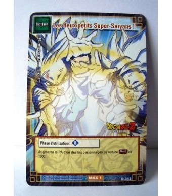 Les Deux Petits Supers-Saiyans ! - D-342 - Carte Dragon Ball Z Série 3 