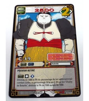 C-19 - D-458 - Carte Dragon Ball Z Série 5