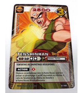 CARTE DRAGON BALL Z - TENSHINHAN - D-168 