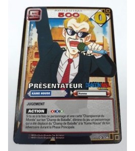Carte Dragon Ball Z Présentateur D-336 