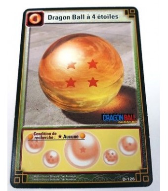 Dragon Ball A 4 Etoiles - D-126 - Carte Dragon Ball Z Série 9 