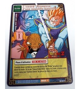 Z-Sword - D-517 - Carte Dragon Ball Z Série 5 