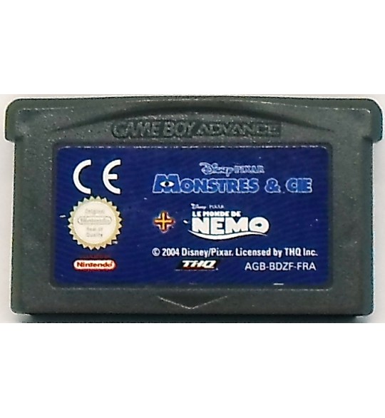 Monstres & Cie + Le Monde de Nemo sur Gameboy Advance GBA 110