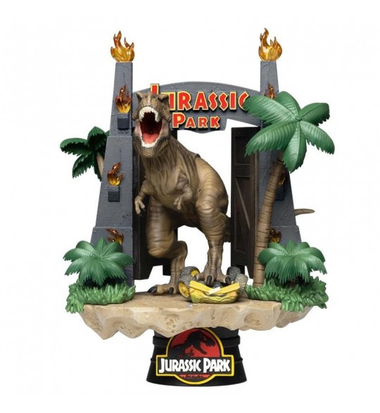 Jurassic Park diorama PVC D-Stage Park Gate 15 cm