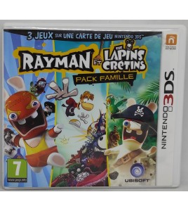 Rayman et les Lapins cretins - pack famille Jeu Nintendo 2DS & 3DS avec Notice
