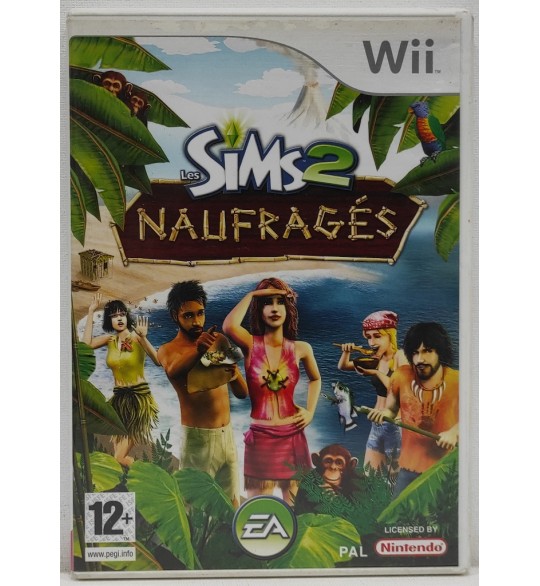 Les Sims 2 Naufragés Jeu Nintendo Wii Avec Notice AF422