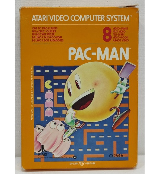 Pac-Man Jeu Atari 2600 Complet Boite + Notice AF449