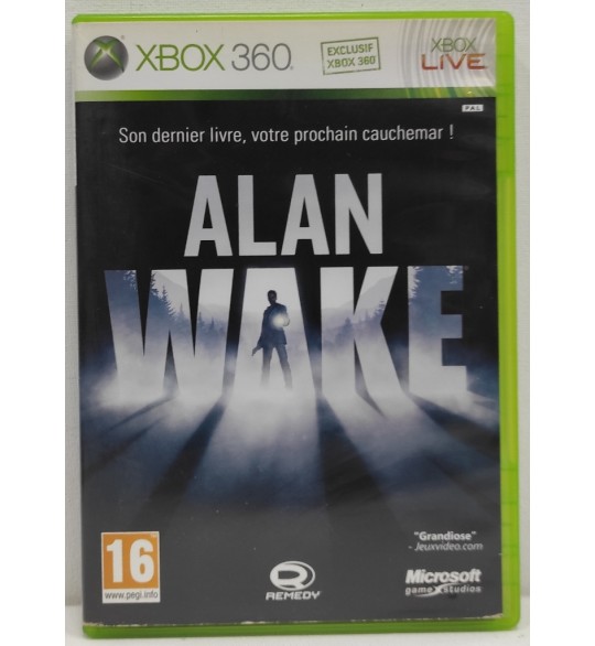 Alan Wake Jeu Xbox 360 Avec Notice AF594