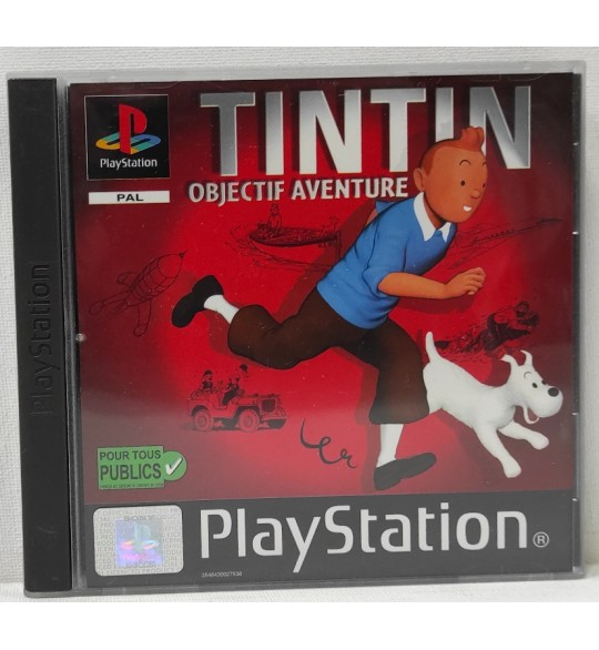 Tintin Objectif Aventure Jeu Playstation 1 PS1 Avec Notice Pal AF622