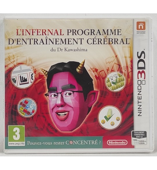 L'Infernal Programme d'Entraînement Cérébral Dr Kawashima Jeu 3DS AF709
