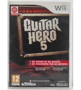Guitar Hero 5 Jeu Nintendo Wii Avec Notice AF721