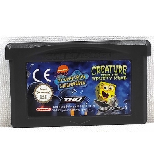 Bob L'éponge : La créature du crabe croustillant Jeu Game Boy Advance AF762