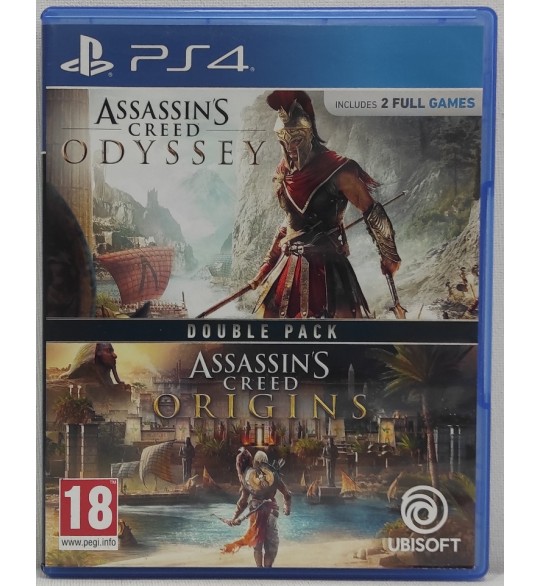 Assassin's Creed: Odyssey + Origins Jeu PS4 Playstation 4 Sans Notice AF852