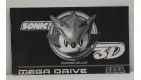 Sonic 3d  Jeu Sega Mega Drive  Pal Avec Notice AF954