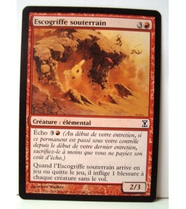 Carte magic the gathering mtg - escogriffe souterrain - spirale temporelle