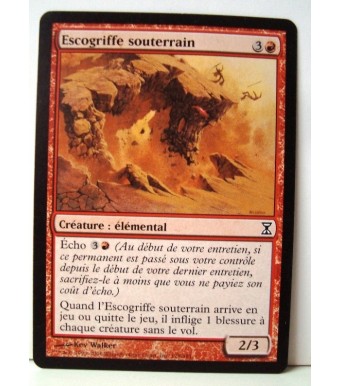 Carte magic the gathering mtg - escogriffe souterrain - spirale temporelle