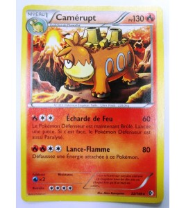 Carte Pokémon Reverse Holo CAMÉRUPT 130 PV  22/149  Noir Blanc