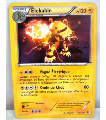 Carte Pokemon Elekable pv120 54/149 