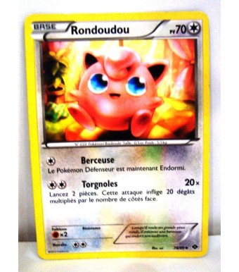  Carte Pokemon Rondoudou 70pv 78/99 Destinées Futures