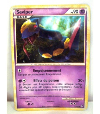 CARTE POKEMON  SEVIPER 90PV REVERSE 51/95 
