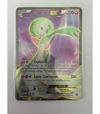 carte pokemon GARDEVOIR FULL ART EX 170PV 111 114 NEUVE