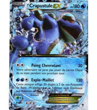 CRAPUSTULE EX HOLO 180PV 20 111  CARTE POKEMON  NEUF 