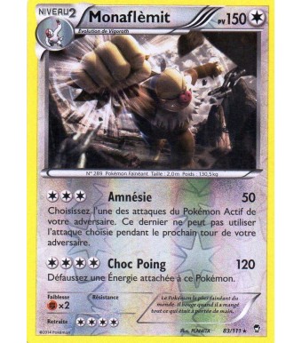 MONAFLEMIT HOLO REVERSE 150PV 83111 CARTE POKEMON