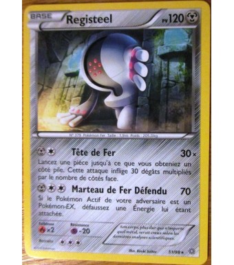 Carte Pokémon rare REGISTEEL 120 PV 51 98 
