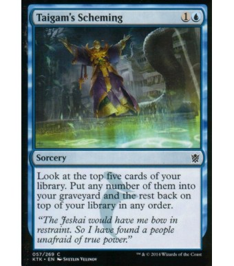 aigam's scheming  NM M  Khan of tarkir  Magic MTG