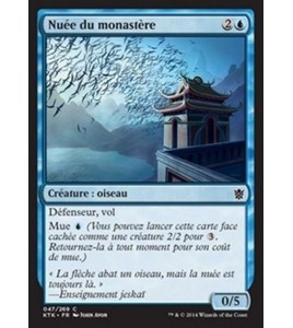 MTG Magic KTK -  Monastery Flock Nuée du monastère , French VF 