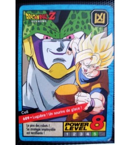 CARTE CARD FR  DRAGON BALL Z  N 609 POWER LEVEL 8