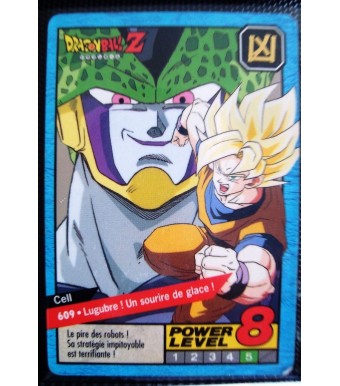 CARTE CARD FR  DRAGON BALL Z  N 609 POWER LEVEL 8