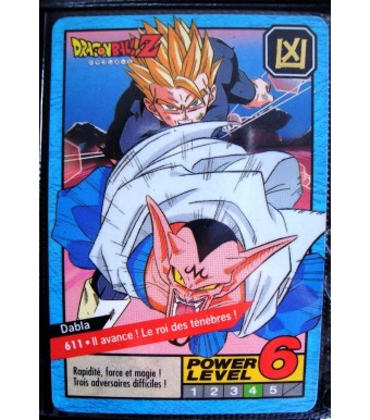 CARTE CARD FR DRAGON BALL Z  N 611 POWER LEVEL 6